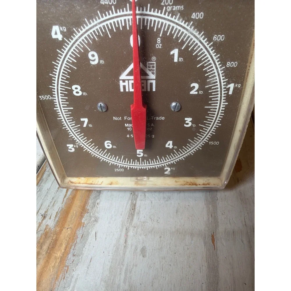 Vintage Hanson Kitchen Scale 10 lb Made in USA Retro Analog Food Scale Farmhouse